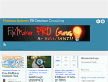 Tablet Screenshot of filemakerprogurus.com